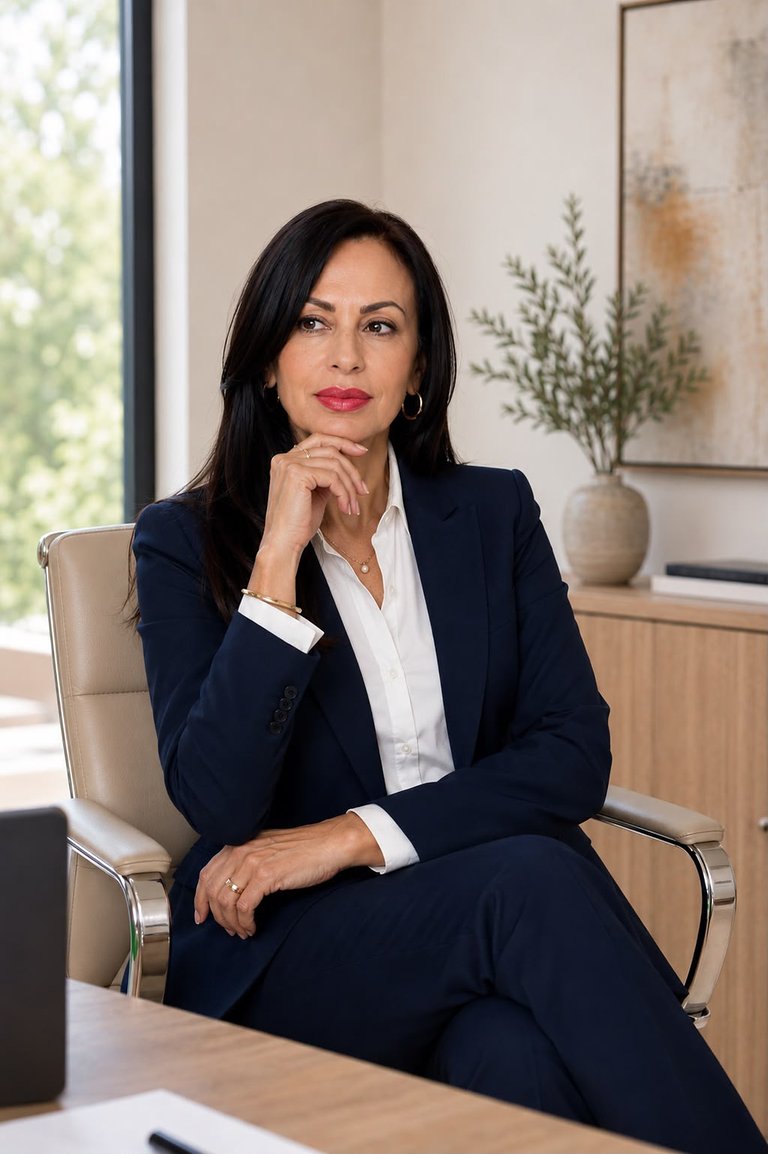 Clara Martínez en su espacio de trabajo