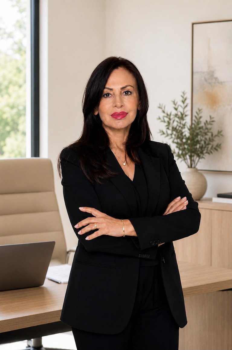 Clara Martínez en su consultorio